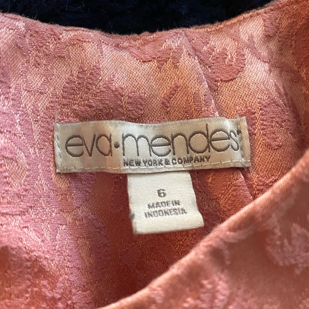 Eva Mendez pink a line sleeveless dress size 6 - Picture 4 of 7